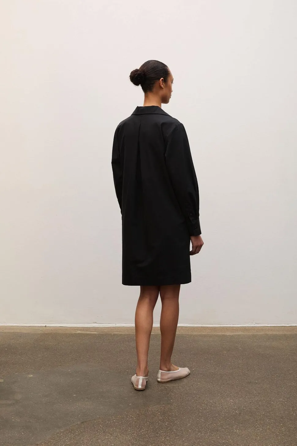 Short Shirt Dress Black