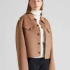 Short Wool Cashmere Jacket Dark Khaki