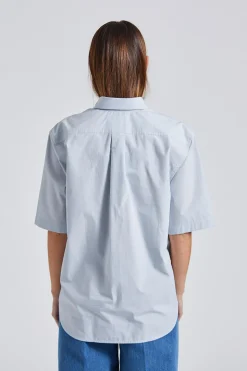 Short-sleeve Poplin Shirt Ice
