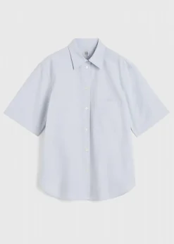 Short-sleeve Poplin Shirt Ice