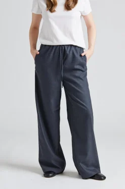 Siena Drawstring Trousers Charcoal