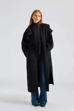 Signature Wool Cashmere Coat Black