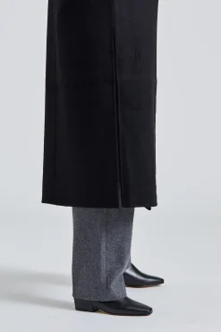 Signature Wool Cashmere Coat Black