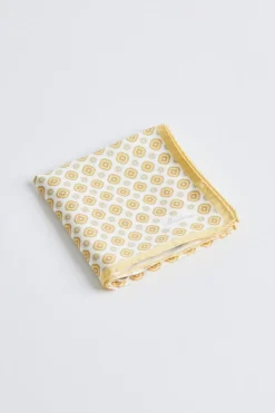 Silk Bandana Yellow Medallion