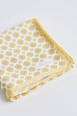 Silk Bandana Yellow Medallion