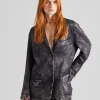 Single Breasted Jacket FN-WN-SUIT000583 Black/Beige