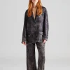 Single Breasted Printed Suit Black/Beige