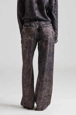 Single Breasted Printed Suit Black/Beige
