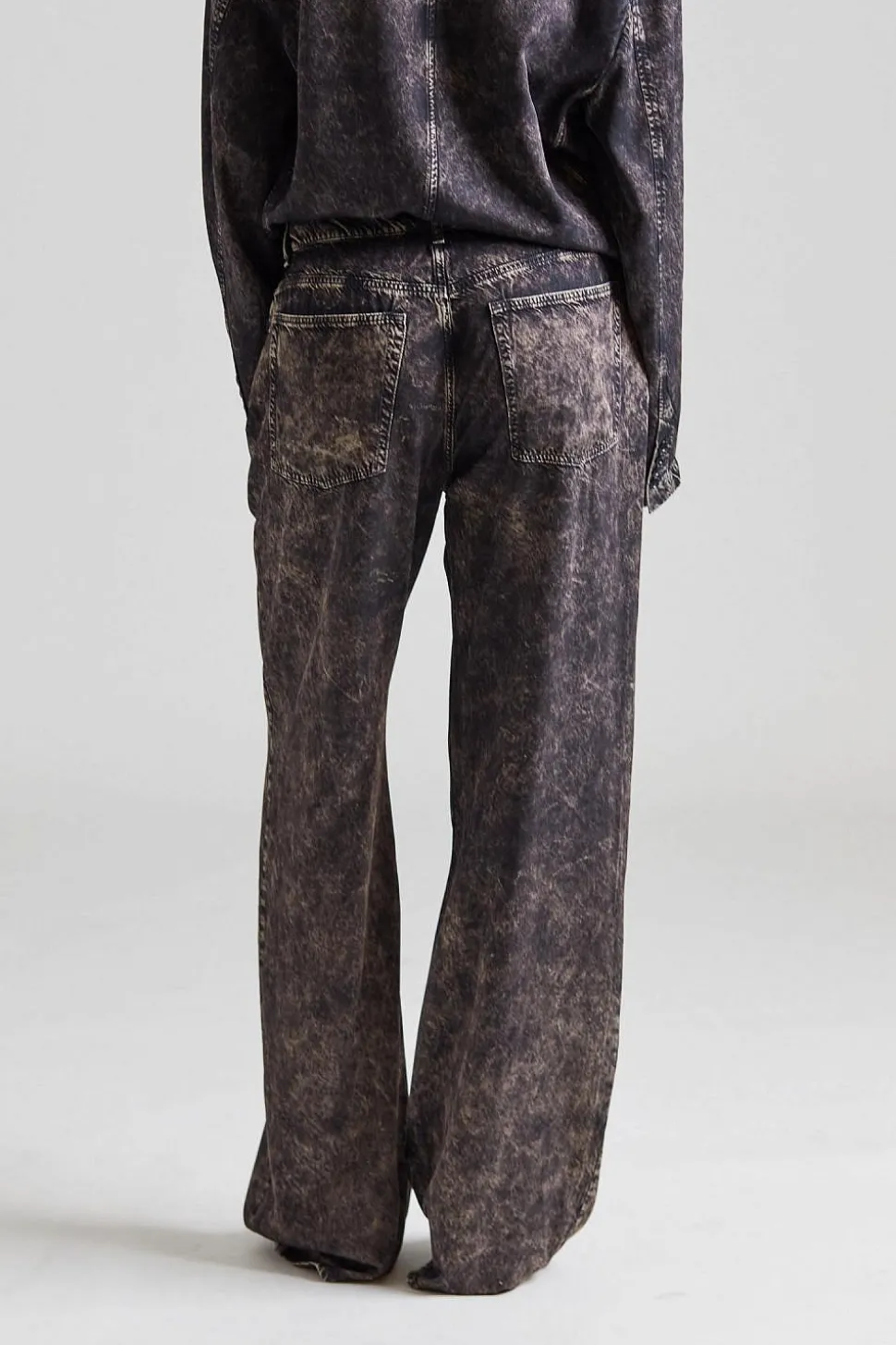 Single Breasted Printed Suit Black/Beige