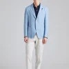 Single Breasted Roma Jacket Light Blue