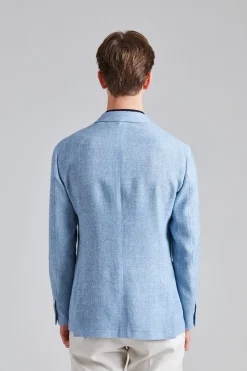 Single Breasted Roma Jacket Light Blue