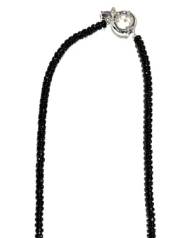 Skinny Diamond Necklace Black