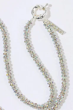 Skinny Diamond Necklace 45cm