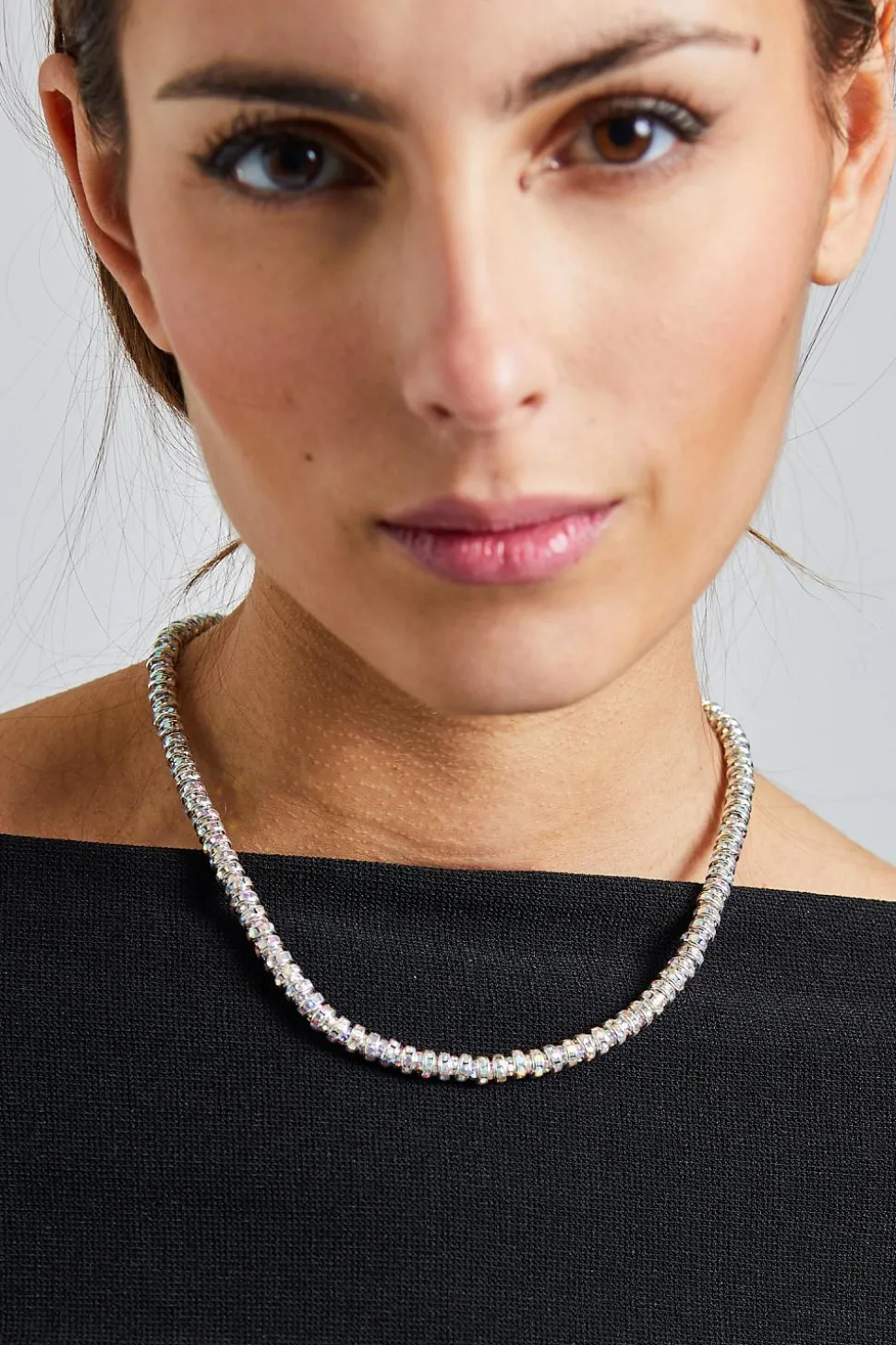 Skinny Diamond Necklace 45cm