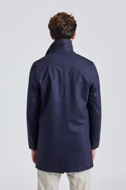 Sky Fall Coat Savile Navy Wool