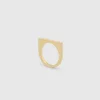 Sleek Ring Top Diamonds