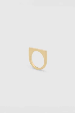 Sleek Ring Top Diamonds