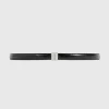 Slide Clasp Naplack-Leather belt Black