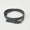 Slim Leather Belt Black