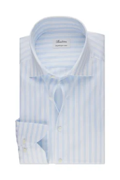 Slimline Blue Striped Twill