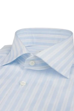 Slimline Blue Striped Twill