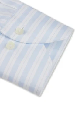 Slimline Blue Striped Twill