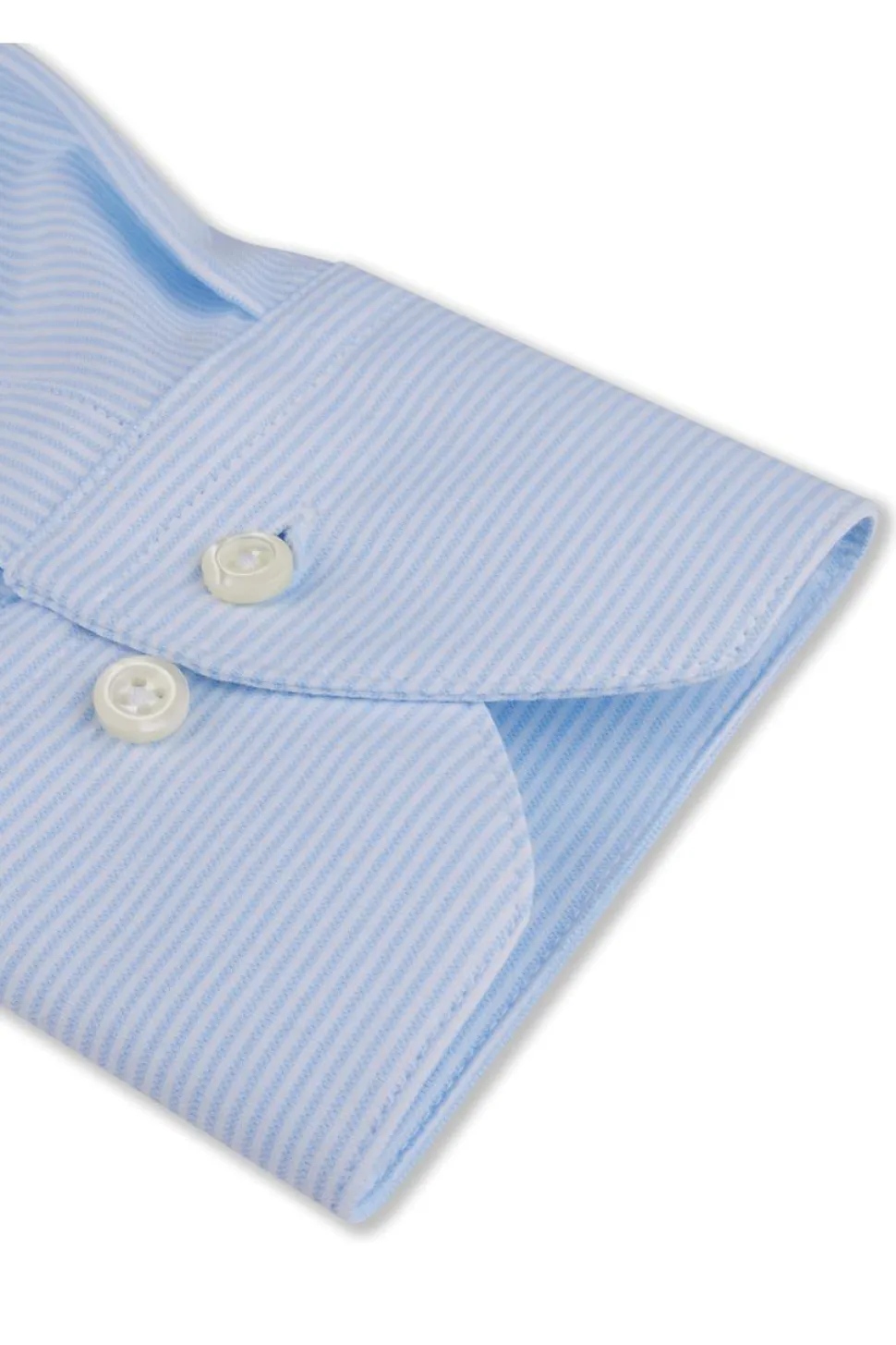 Slimline Casual Blue Striped Jersey