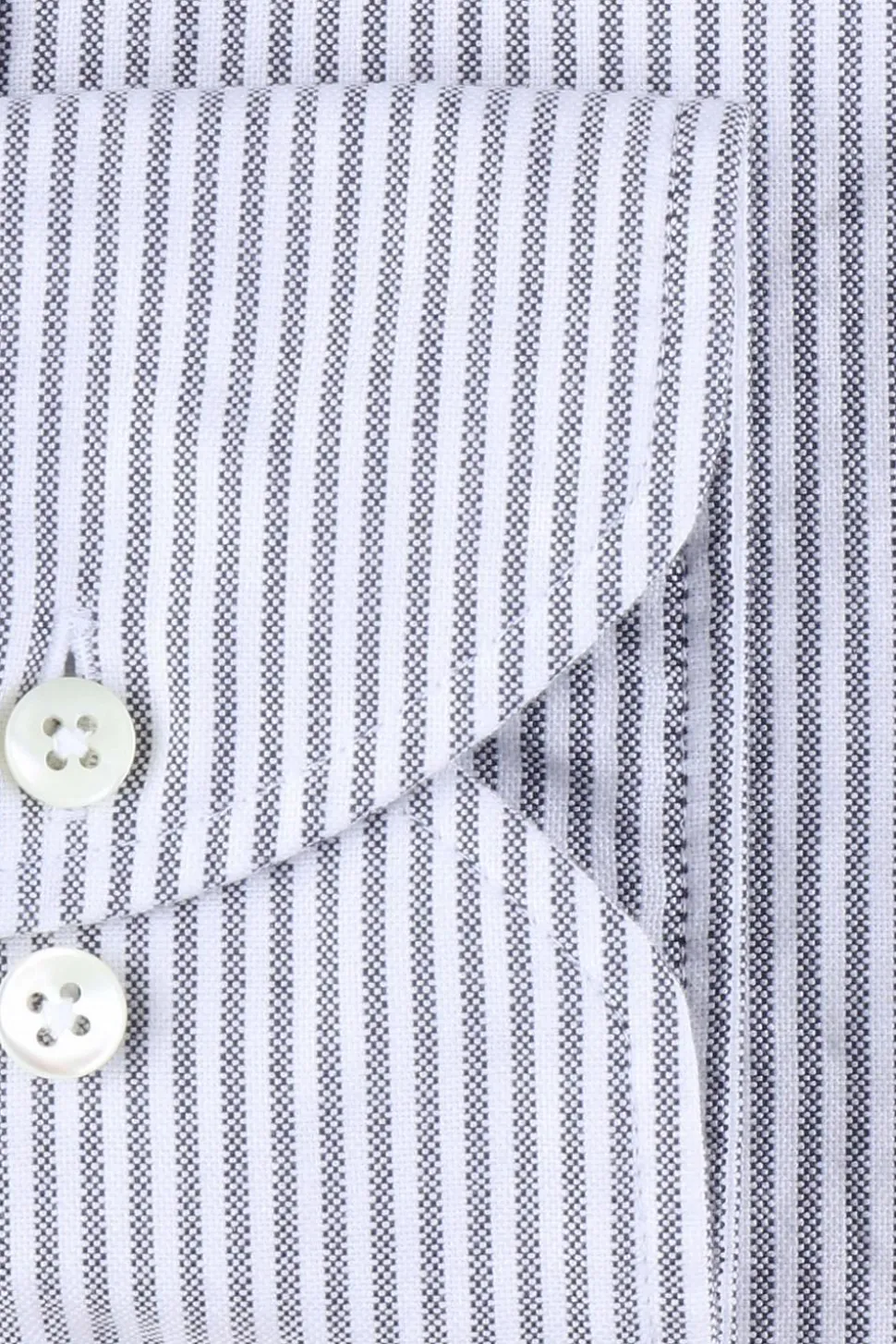 Slimline Casual Blue Stripe Oxford