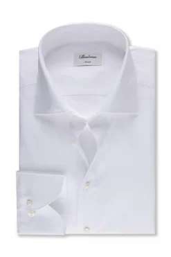 Slimline Cotton Linen Shirt White