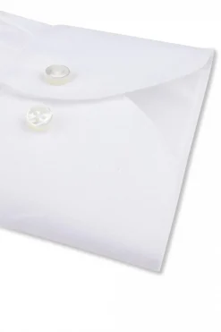Slimline Cotton Linen Shirt White