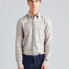Slimline Flannel Beige Check