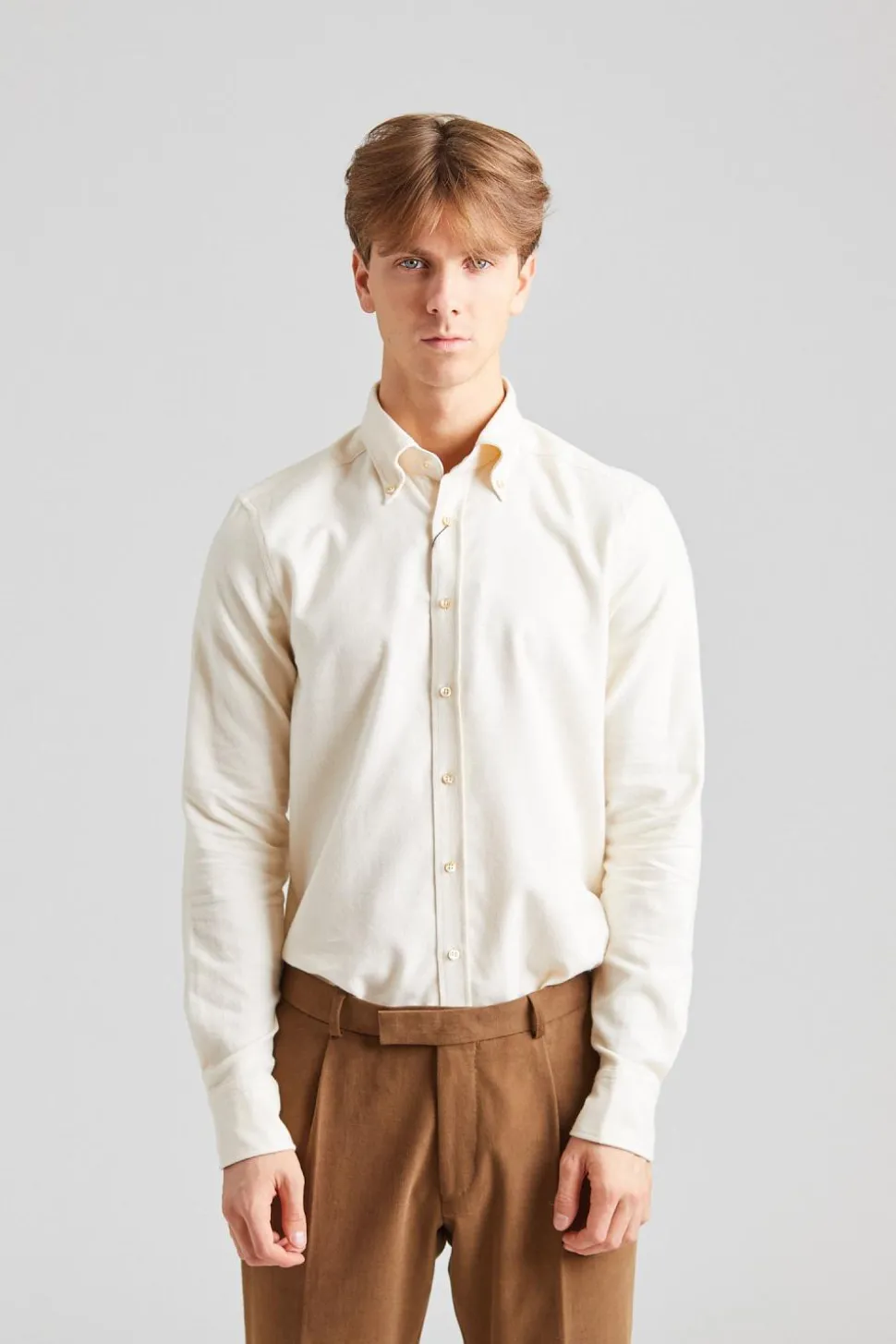 Slimline Flannel Offwhite