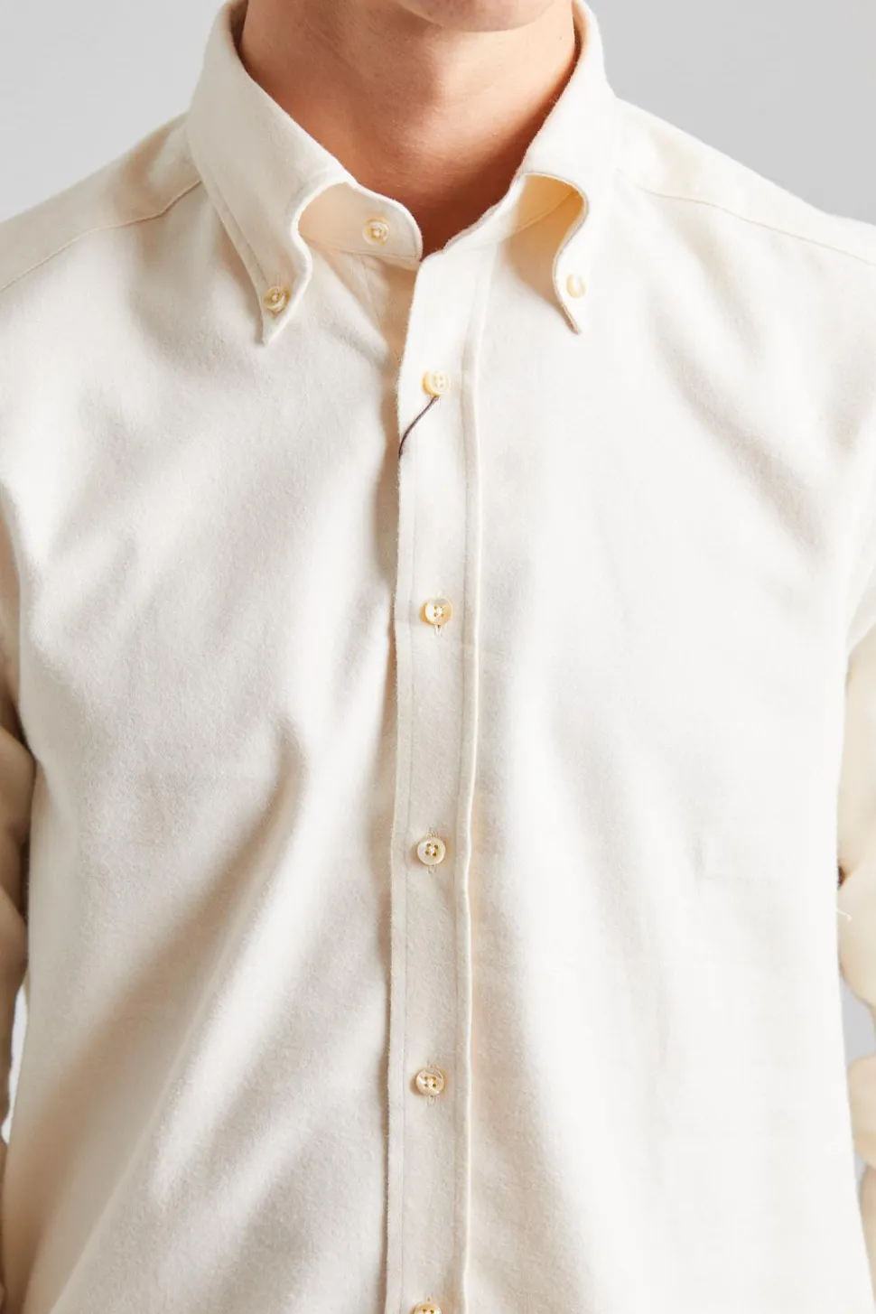 Slimline Flannel Offwhite
