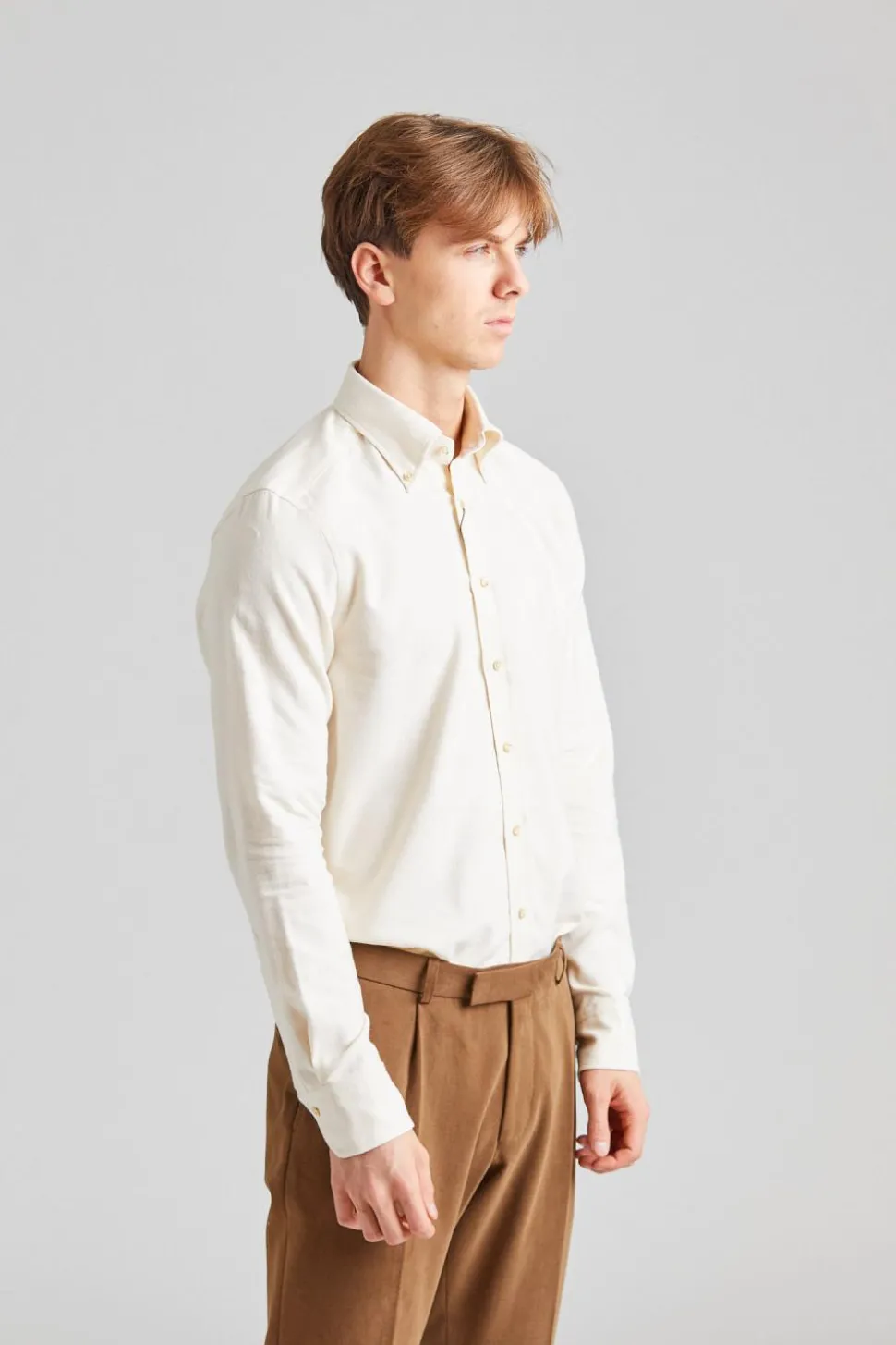 Slimline Flannel Offwhite