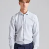 Slimline Jersey Light Grey Stripe