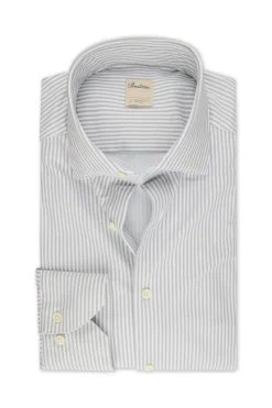 Slimline Jersey Light Grey Stripe