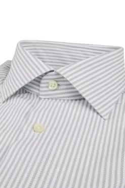Slimline Jersey Light Grey Stripe