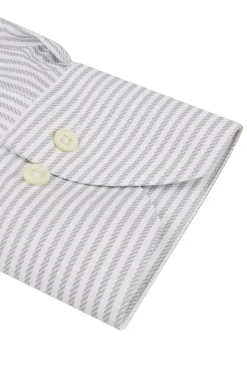 Slimline Jersey Light Grey Stripe