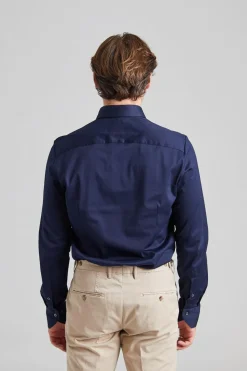 Slimline Jersey Shirt Navy
