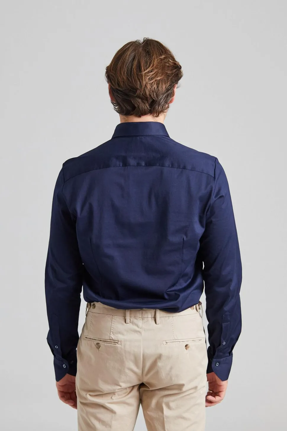 Slimline Jersey Shirt Navy