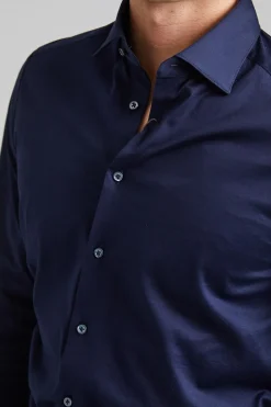 Slimline Jersey Shirt Navy