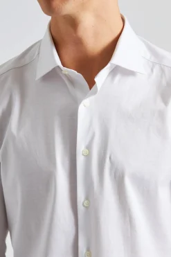 Slimline Jersey Shirt White