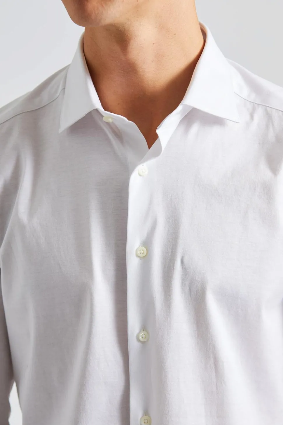 Slimline Jersey Shirt White