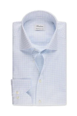 Slimline Light Blue Check