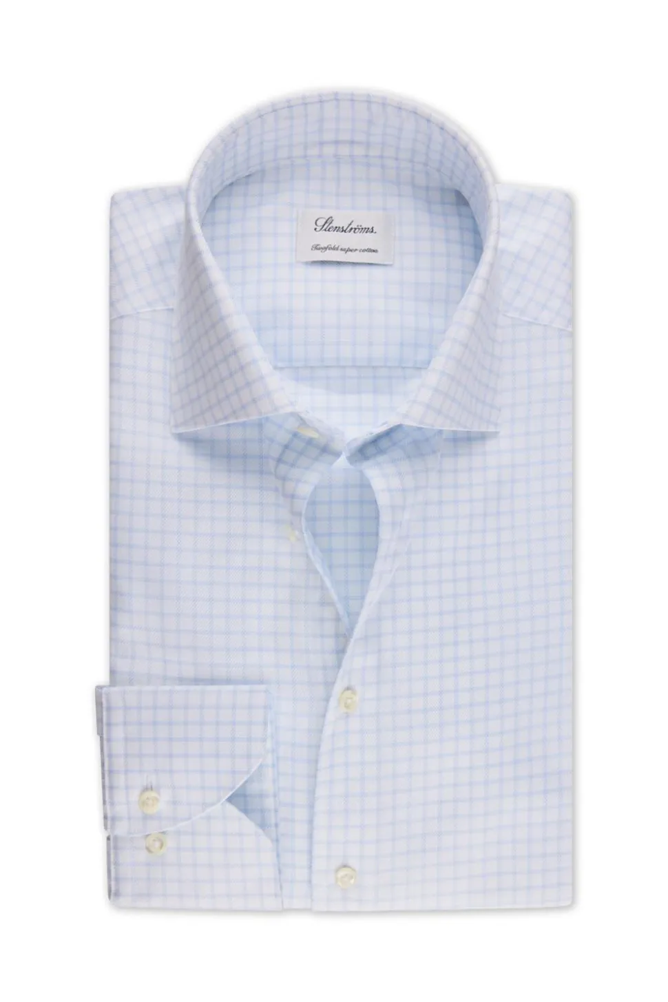 Slimline Light Blue Check