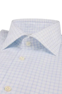 Slimline Light Blue Check