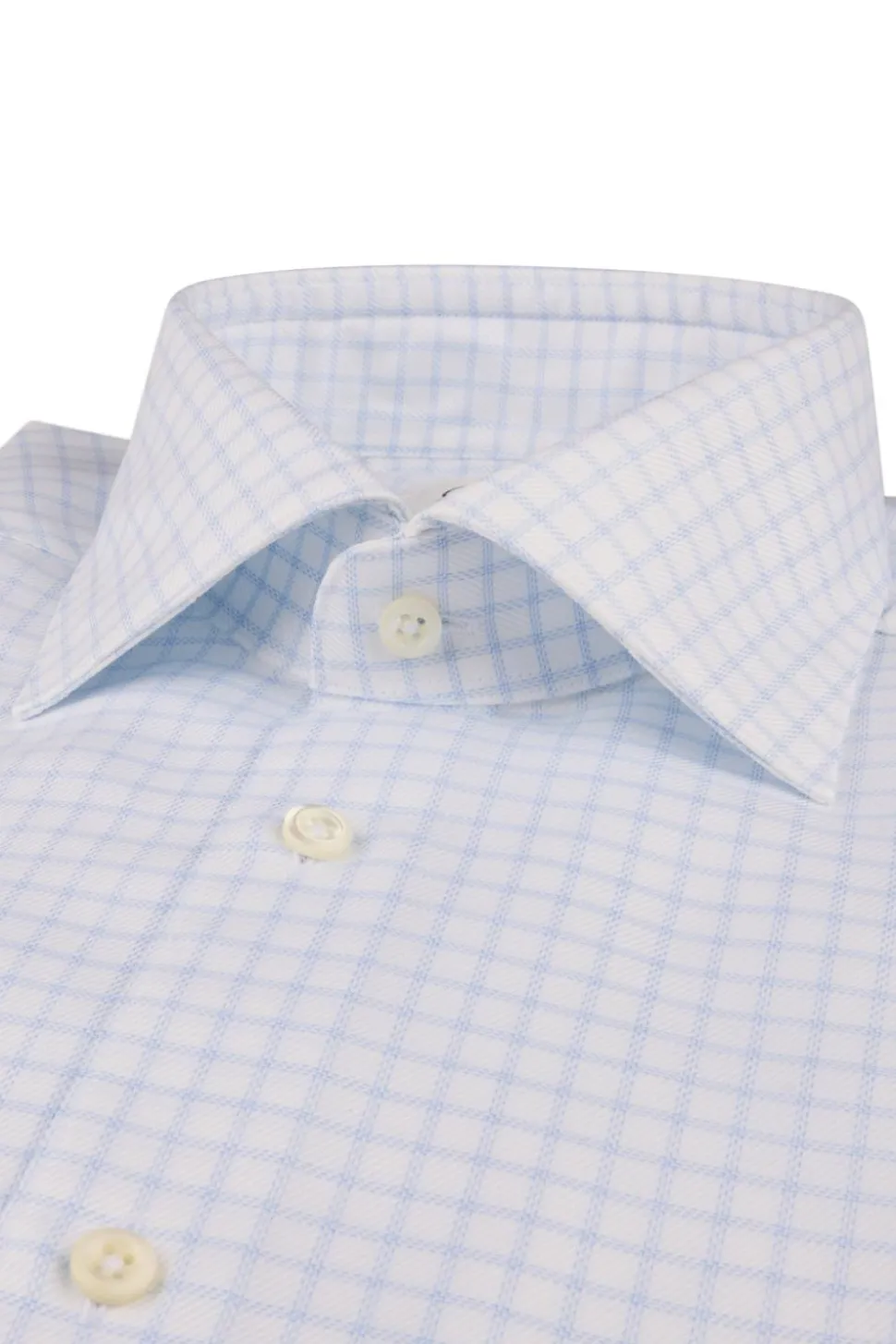 Slimline Light Blue Check