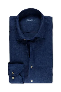 Slimline Linen Dark Blue