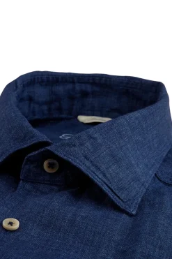 Slimline Linen Dark Blue