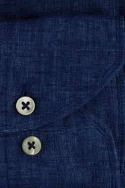 Slimline Linen Dark Blue